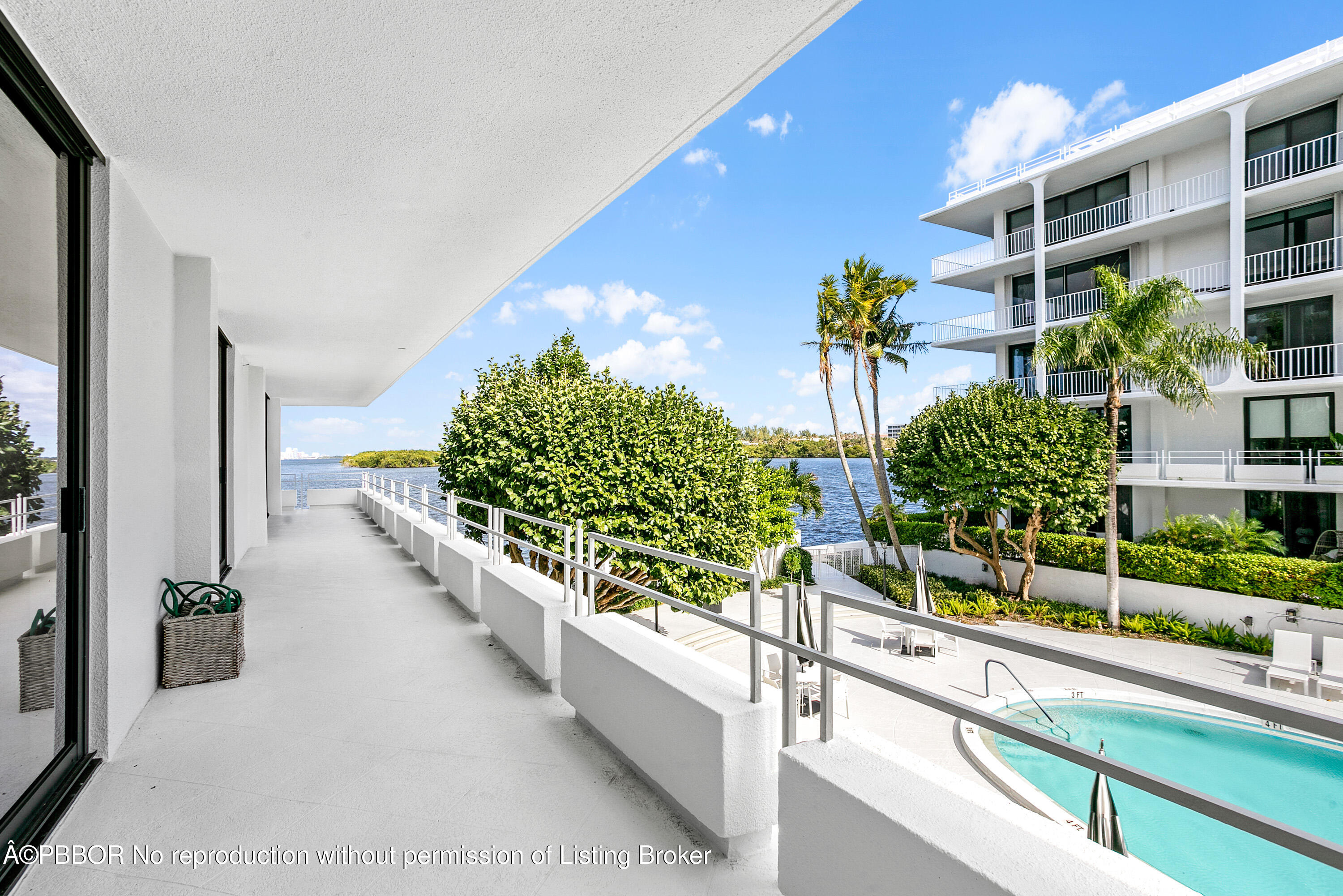 2150 Ibis Isle Road, Unit 7 Palm Beach, FL 33480 - Photo 32 of 49 a view of swimming pool from a balcony