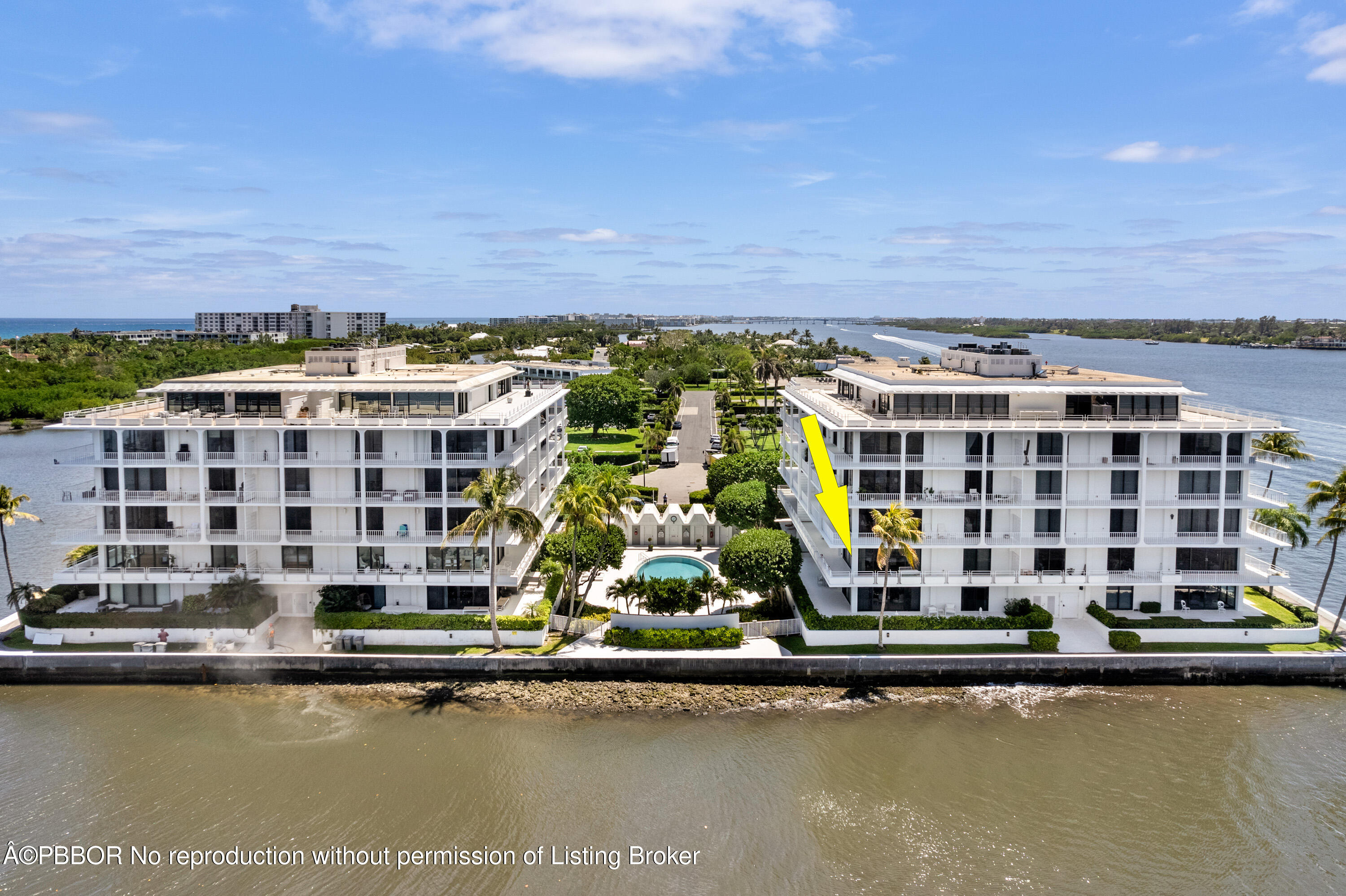2150 Ibis Isle Road, Unit 7 Palm Beach, FL 33480 - Photo 41 of 49 a view of swimming pool with outdoor seating and yard in back