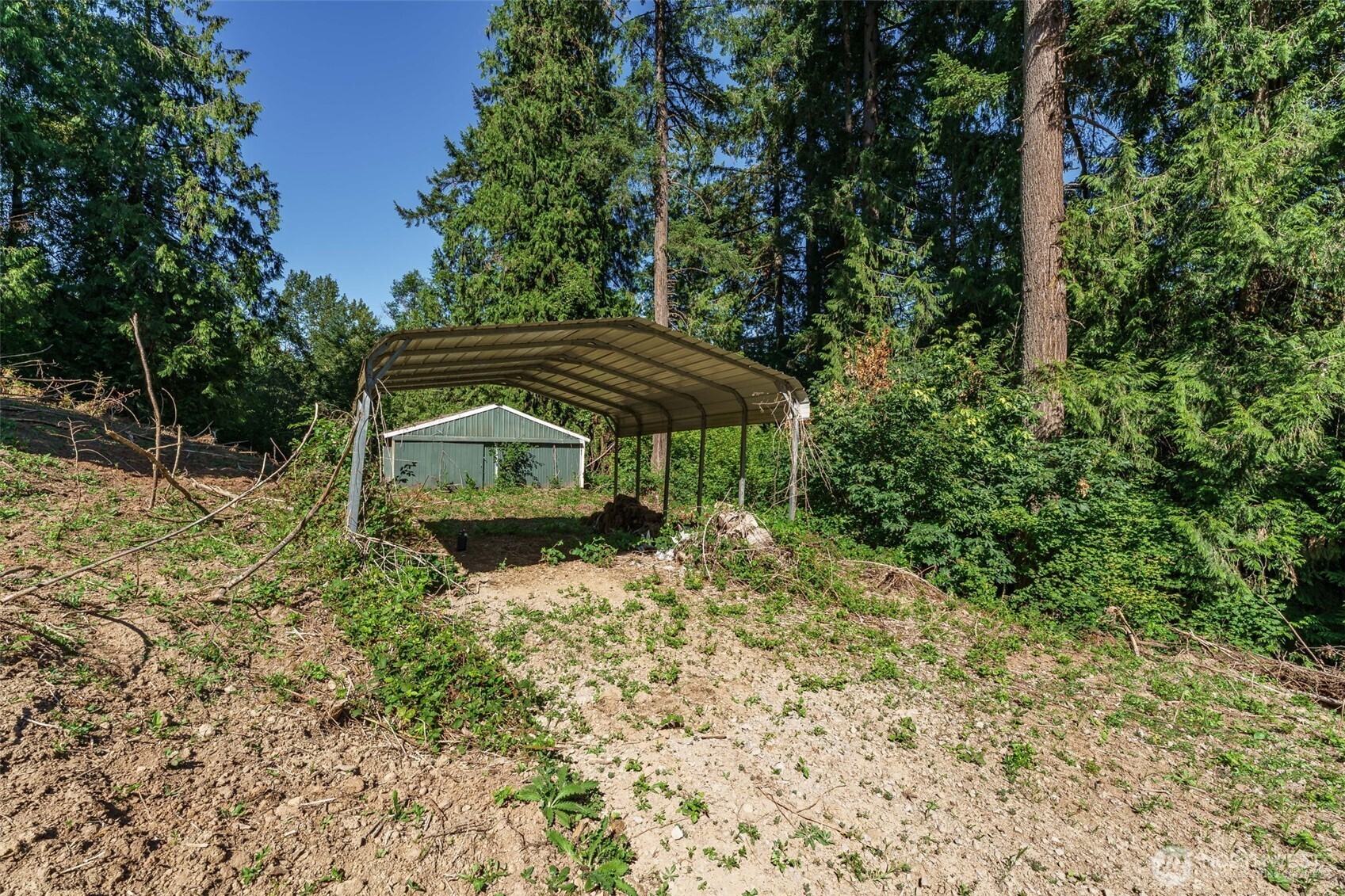 0 Northeast Johnson Road La Center, WA 98629 - Photo 11 of 27 a view of a wooden house with a yard