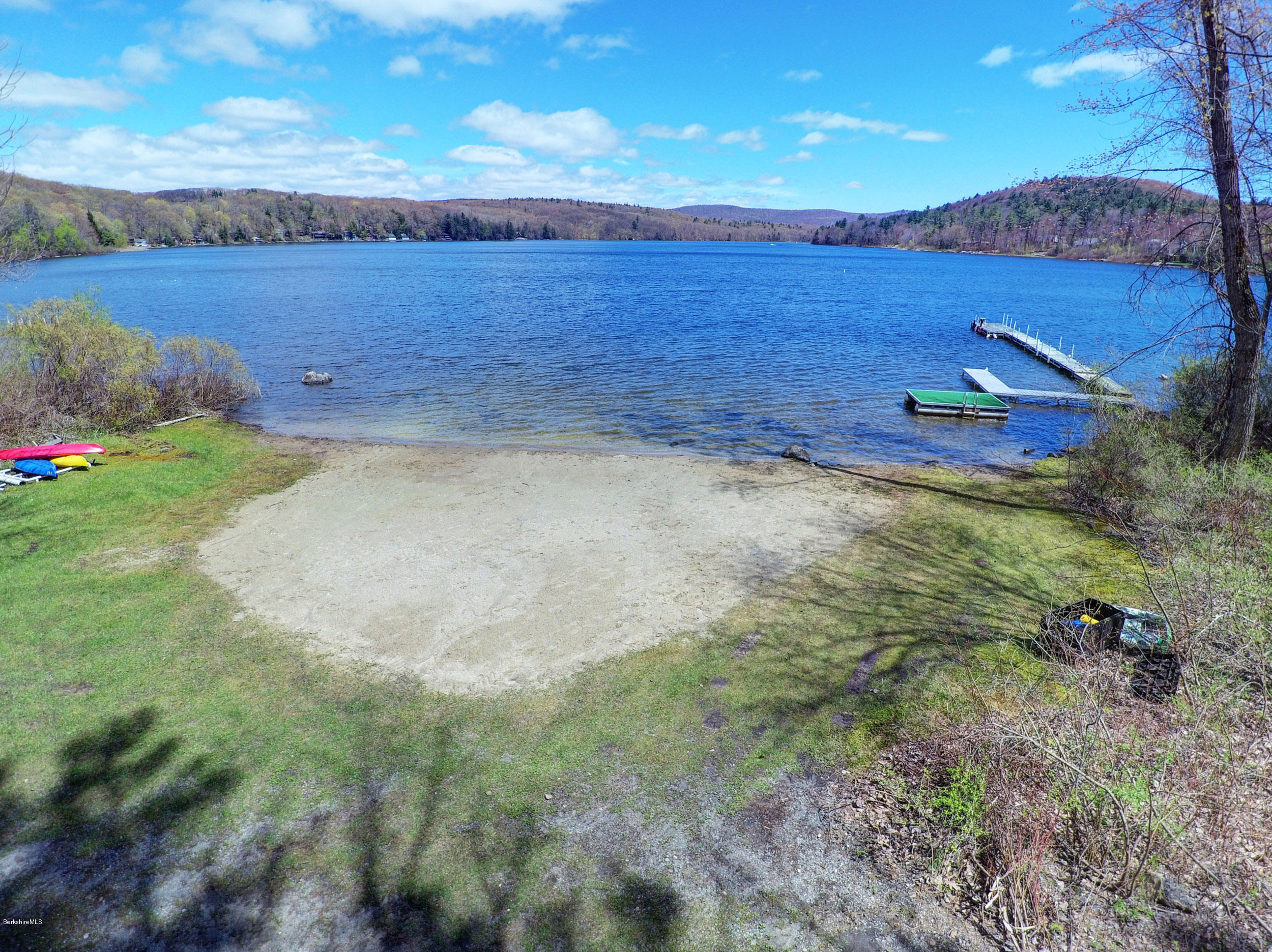 17A Goose Pond Road Tyringham, MA 01238 - Photo 16 of 29 a view of a big yard with lots of green space and mountain view in back