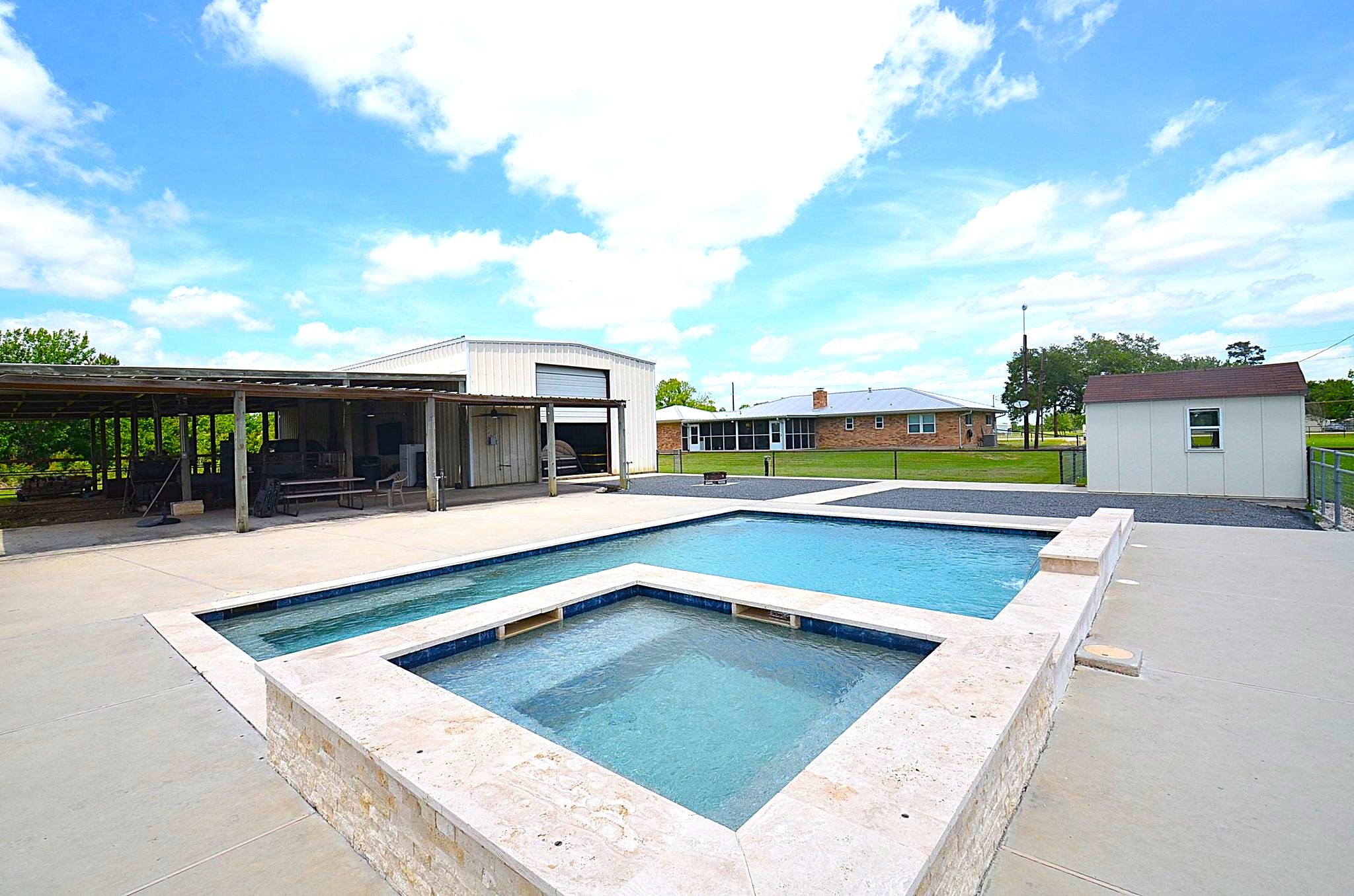 2500 County Road 62 Rosharon, TX 77583 - Photo 34 of 48 a view of an house with a swimming pool