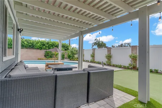 a outdoor space with chairs