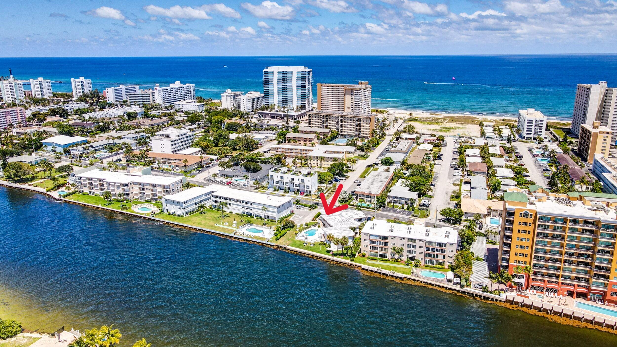 999 North Riverside Drive, Unit 3 Pompano Beach, FL 33062 - Photo 2 of 15 a view of a balcony with an ocean view