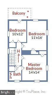 4127 Westview Road Baltimore, MD 21218 - Photo 41 of 43 Second level floor plan