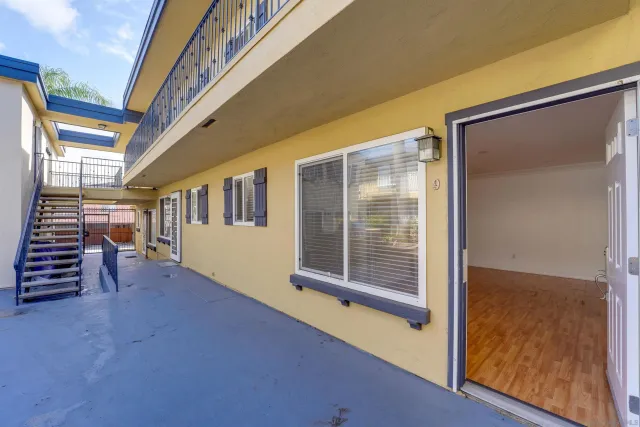 a view of an front door