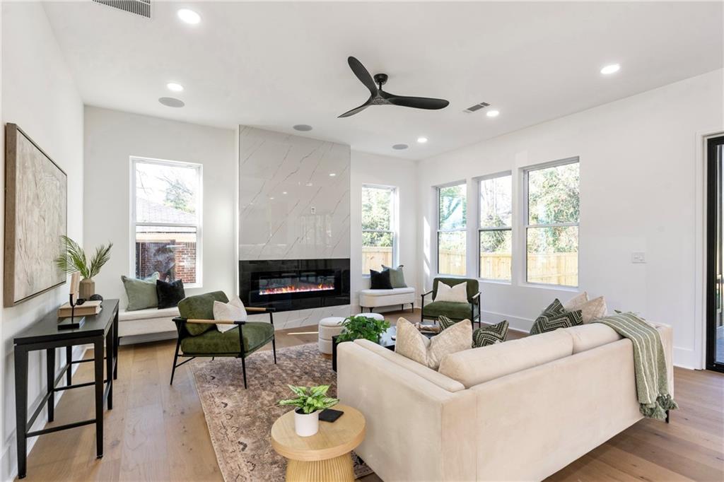 2986 San Jose Drive Decatur, GA 30032 - Photo 21 of 71 a living room with furniture and a fireplace