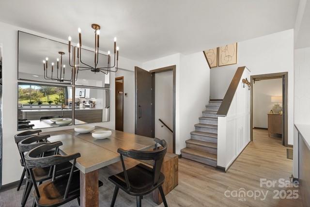 105 Beechtop Road Beech Mountain, NC 28604 - Photo 17 of 42 a view of a dining room with furniture