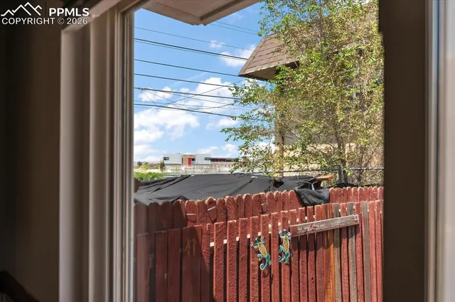 a view of an outdoor space with a patio