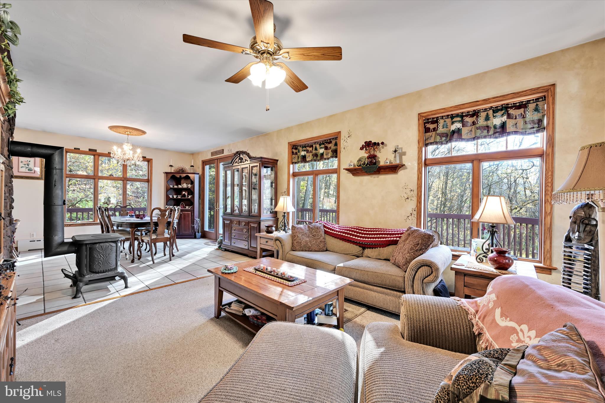 364 Michters Road Newmanstown, PA 17073 - Photo 17 of 56 a living room with furniture and a large window
