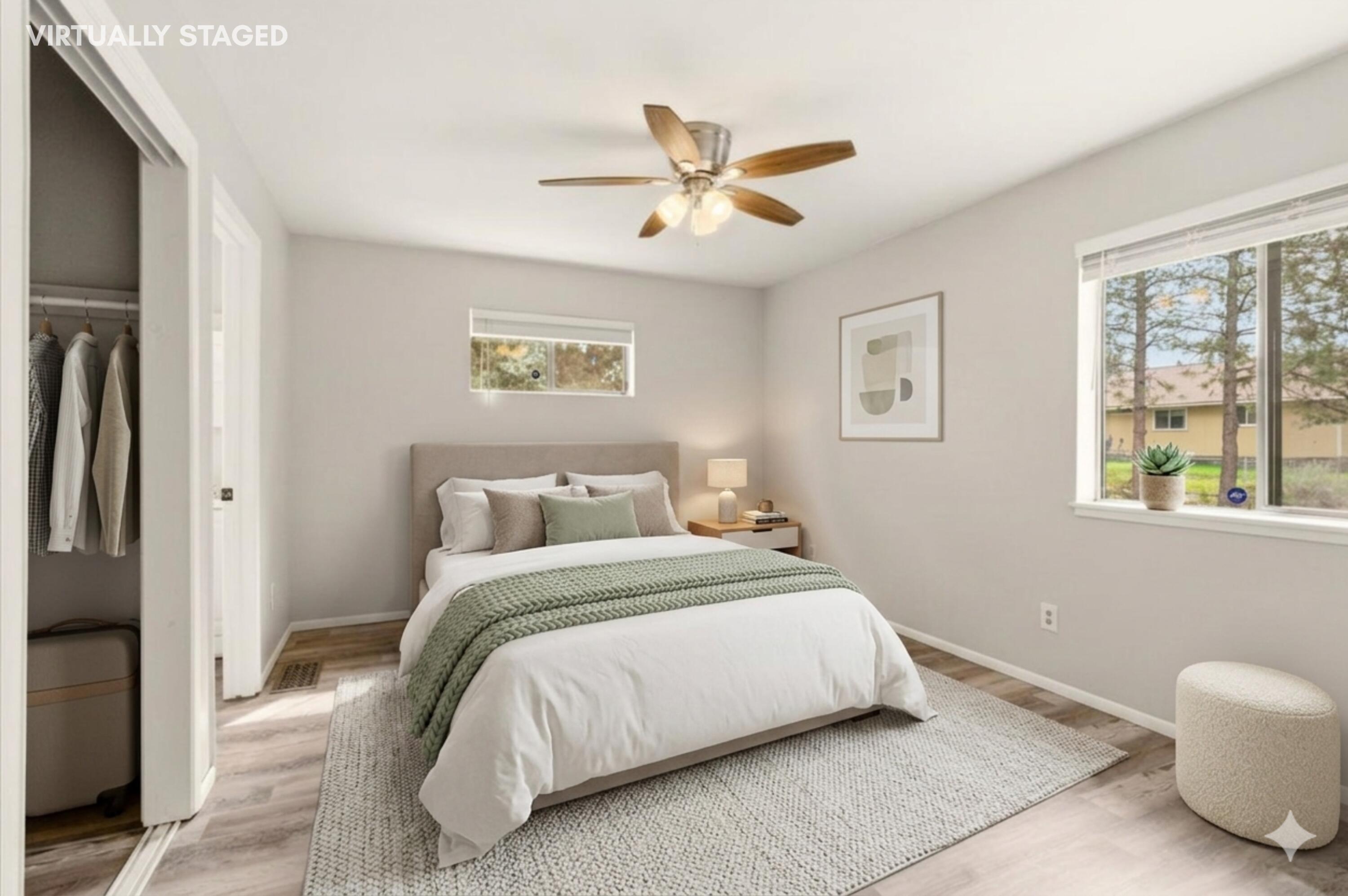 15617 Sherwood Road Weed, CA 96094 - Photo 18 of 58 a bedroom with a bed and a window