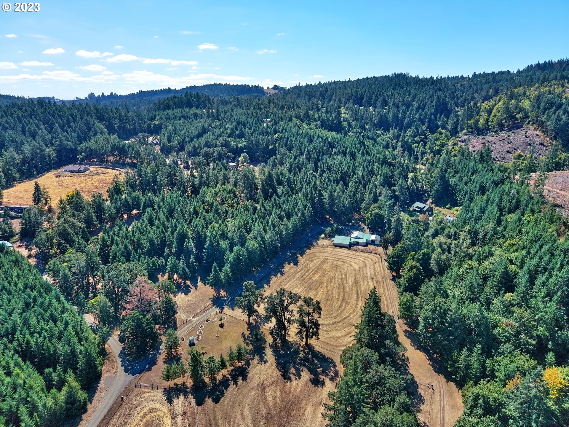 15360 May Road Dallas, OR 97338 - Photo 13 of 48 an aerial view of a house with mountain view