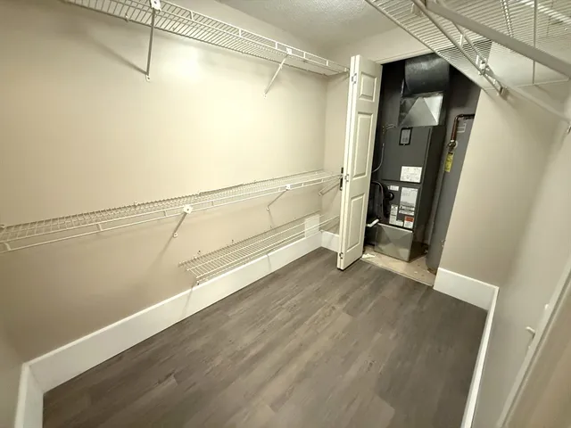 a view of a walk in closet