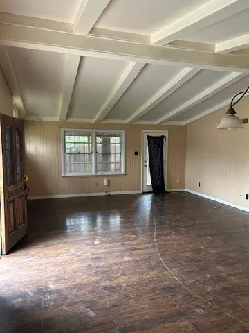 a view of a livingroom with a fireplace