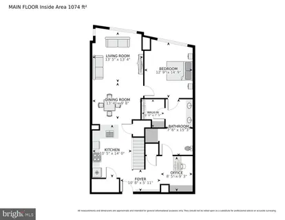 a picture of a bench in front of a wall