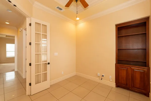 a view of an empty room