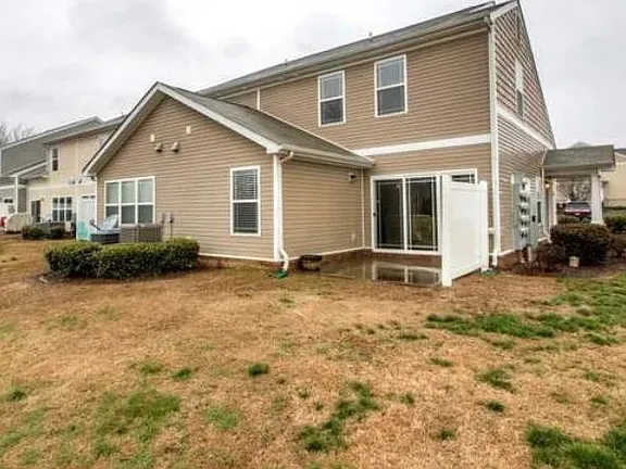 a front view of house with yard