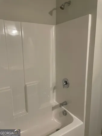 a bathroom with a tub