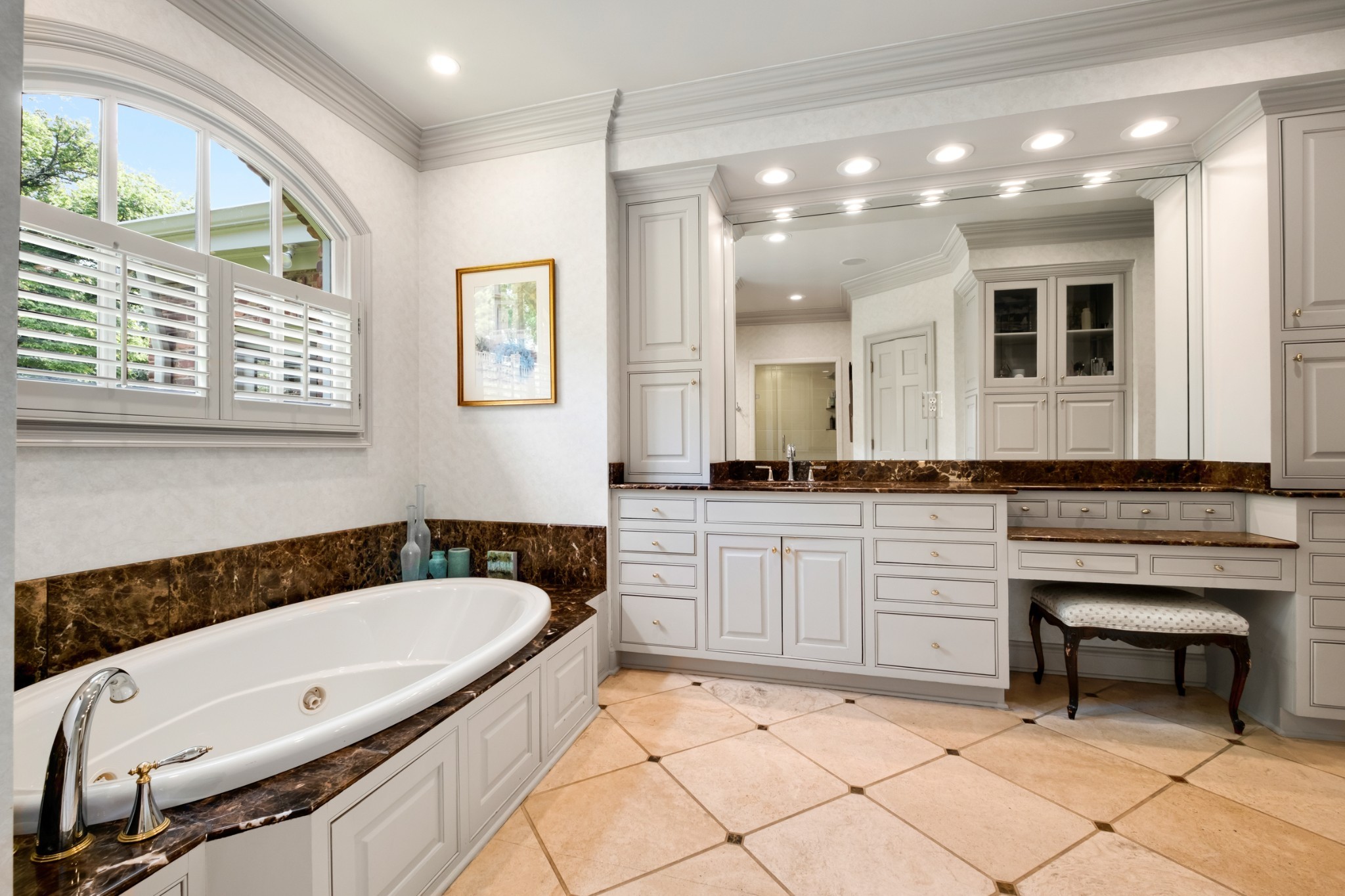 140 Brook Hollow Road Nashville, TN 37205 - Photo 16 of 31 a bathroom with a granite countertop tub sink and mirror