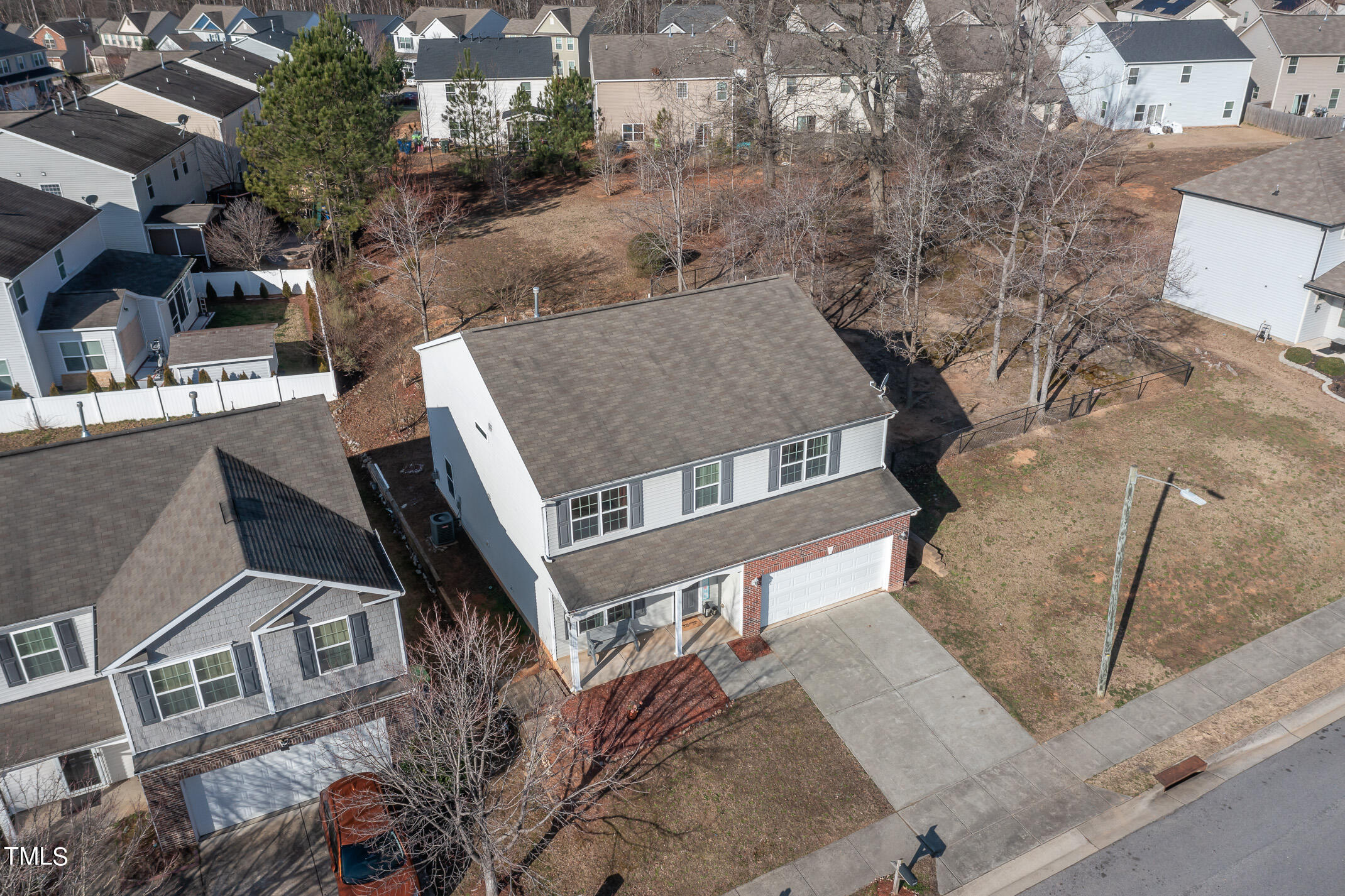 2532 Follow Me Way Raleigh, NC 27610 - Photo 36 of 39 a aerial view of a house with a yard