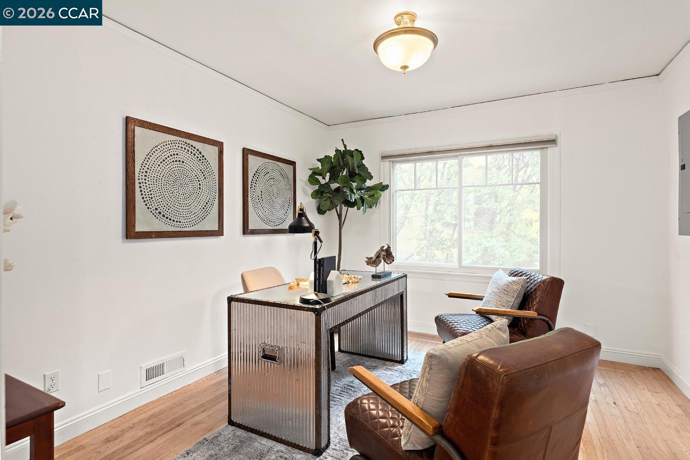 85 Ardmore Road Kensington, CA 94707 - Photo 31 of 45 a view of a workspace with furniture and a window