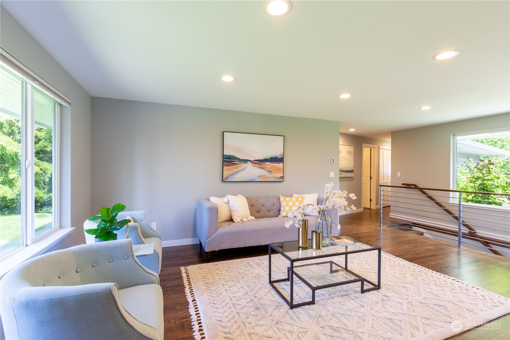 8498 Talbot Road Edmonds, WA 98026 - Photo 16 of 30 a living room with furniture and a potted plant