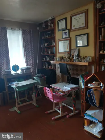 a workspace with furniture