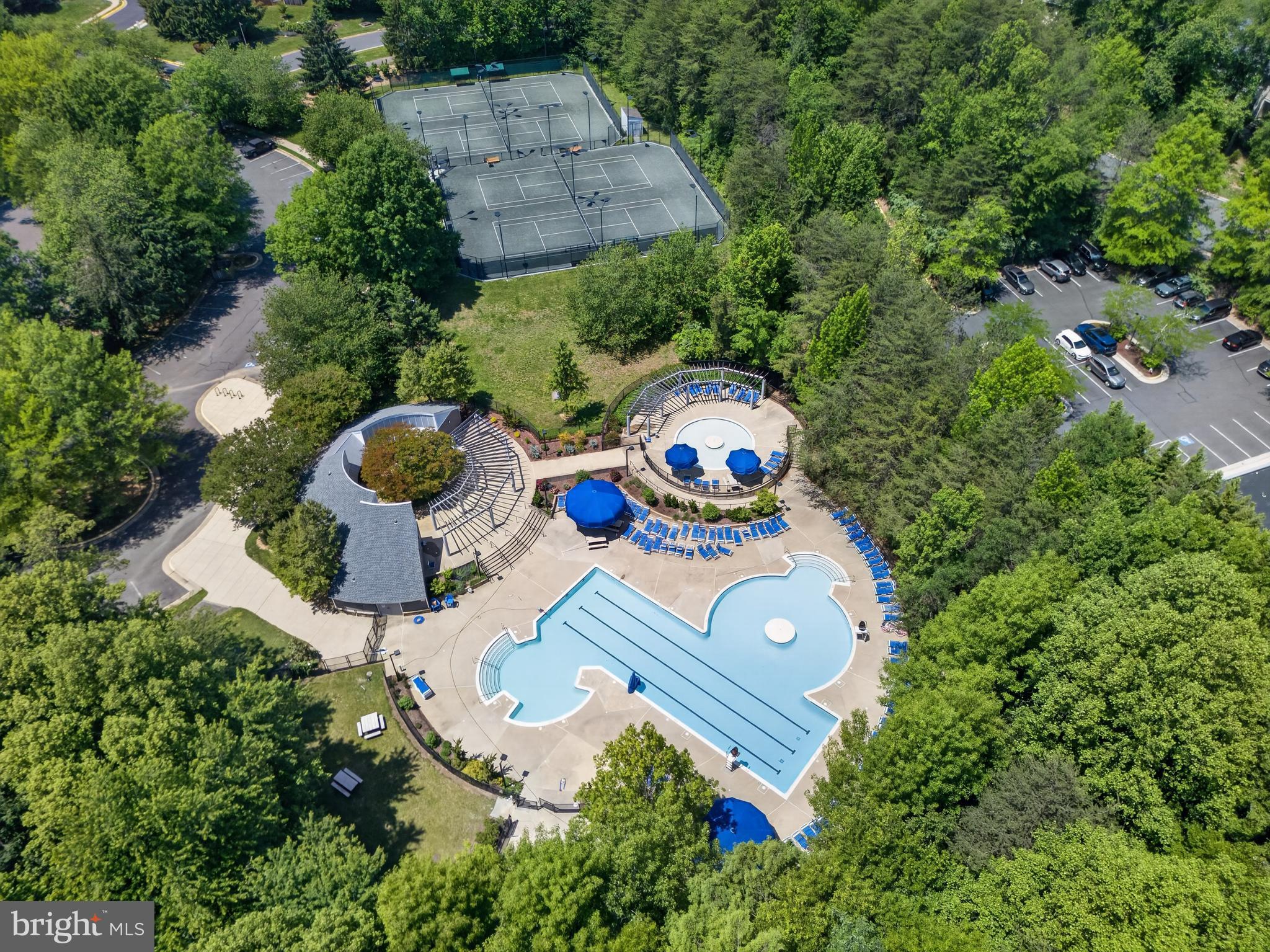 1409 Park Garden Lane Reston, VA 20194 - Photo 37 of 41 an aerial view of a house with outdoor space