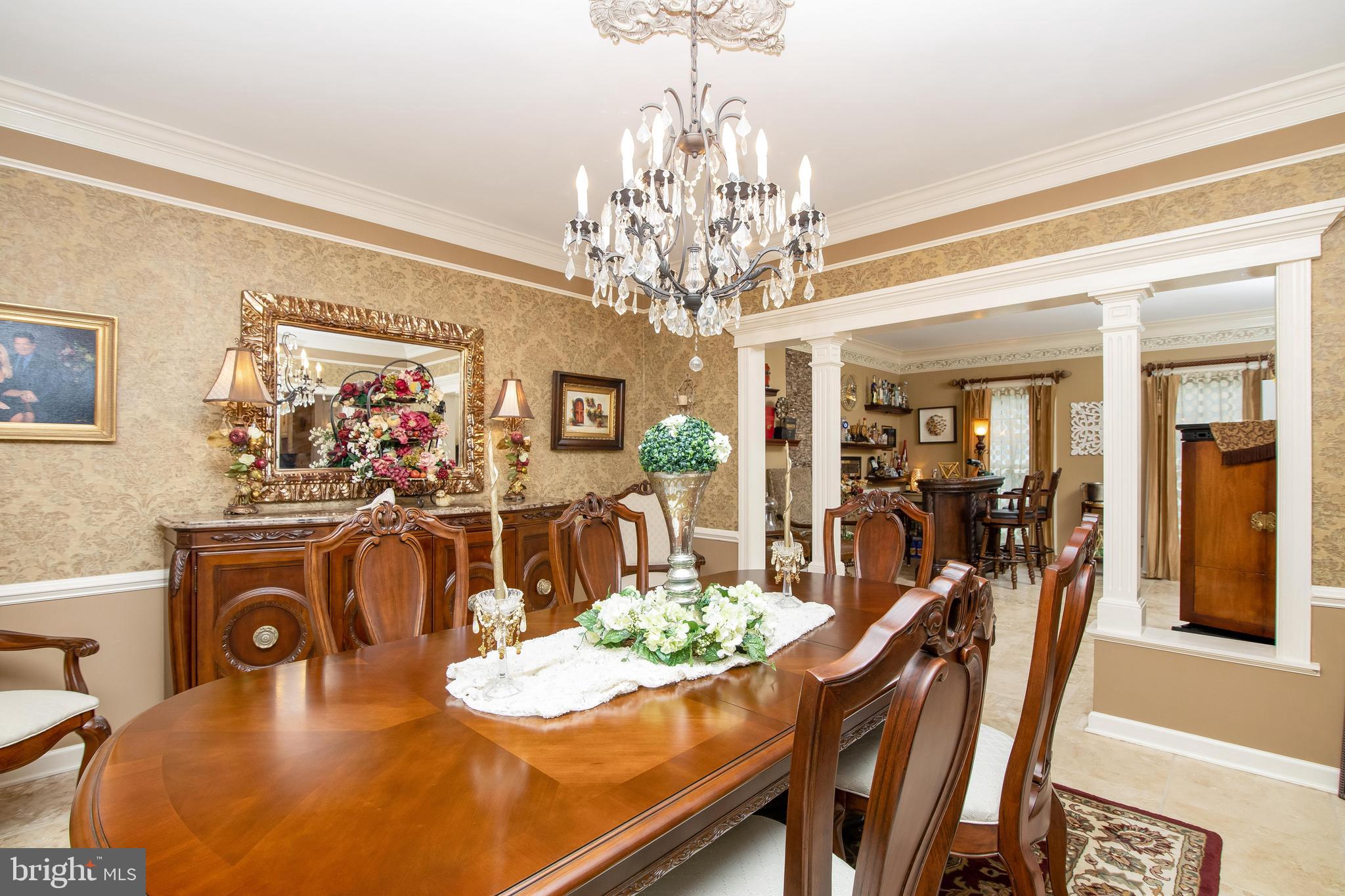 40 Covington Lane Voorhees, NJ 08043 - Photo 9 of 57 Dining room with chair ralis
