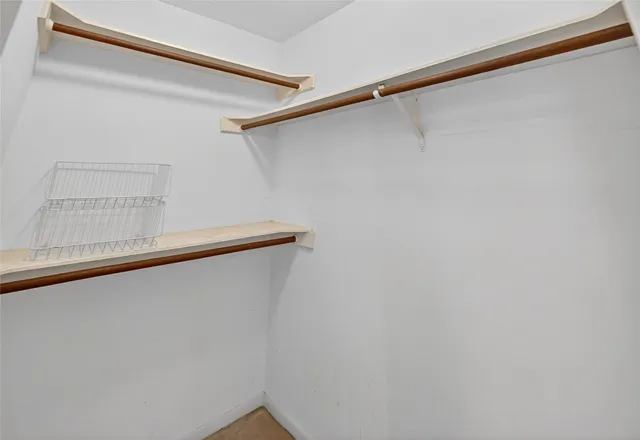 a close view of closet