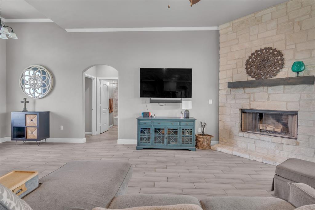 7609 Carter Ranch Road Azle, TX 76020 - Photo 11 of 38 Wood burning fireplace