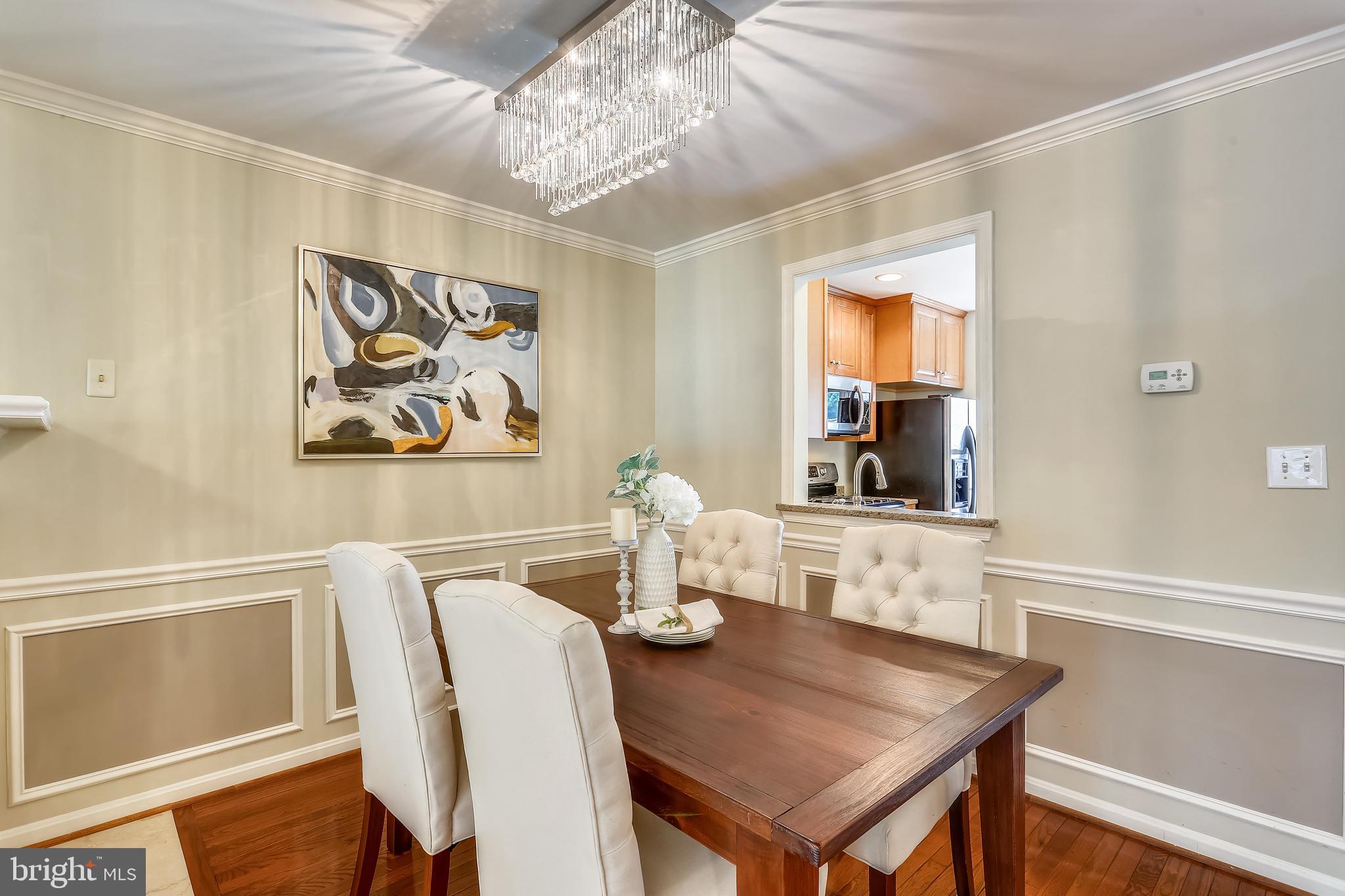 215 Ridgepoint Place Gaithersburg, MD 20878 - Photo 11 of 43 Dining room w/pass-through to kitchen