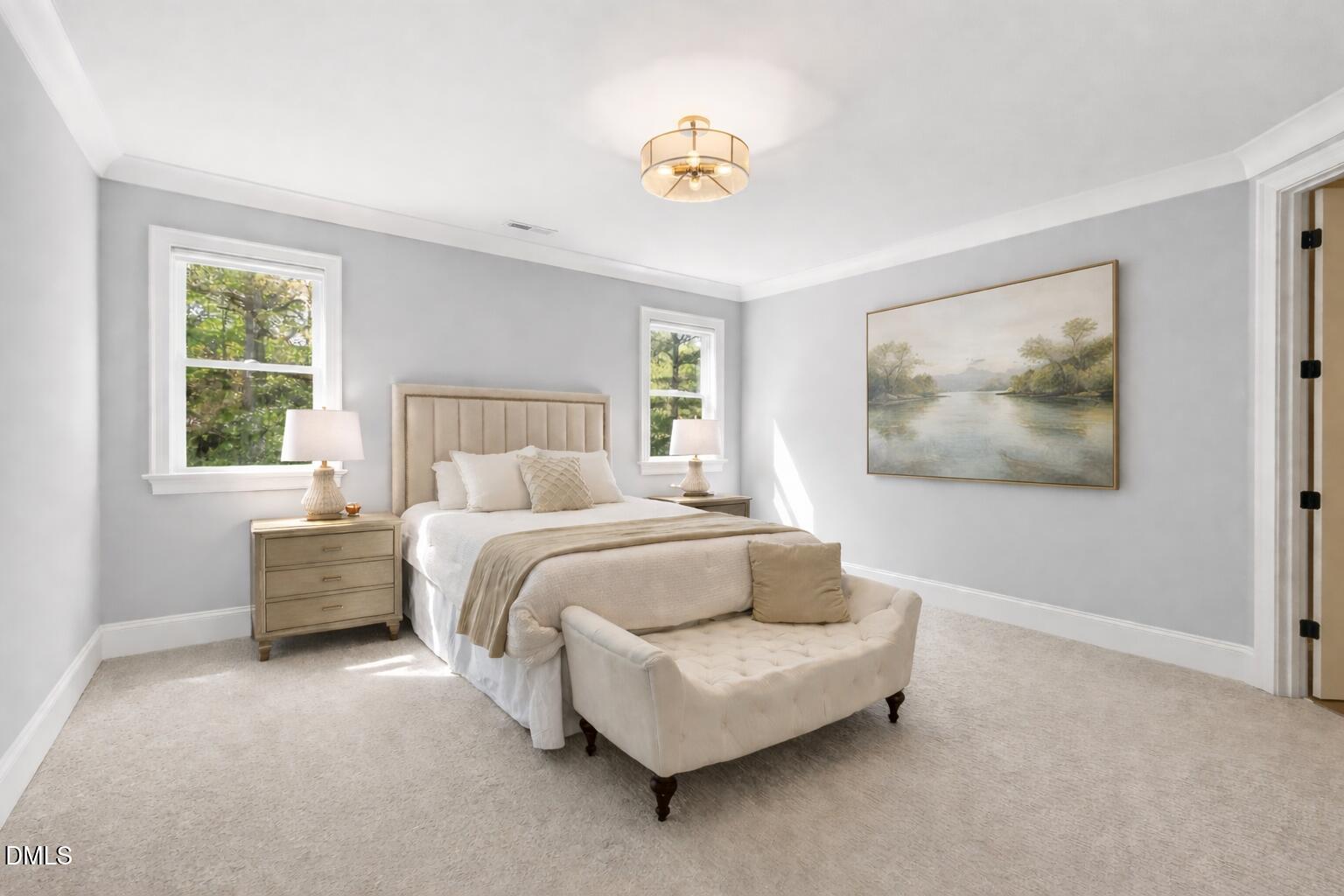3419 Edgemont Drive Raleigh, NC 27612 - Photo 33 of 41 Serene bedroom with soft neutral tones