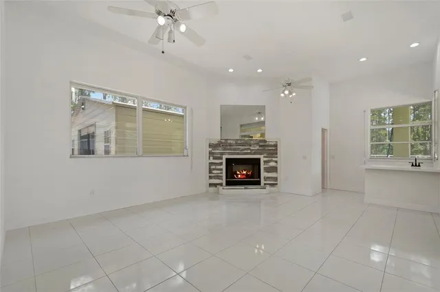 a view of an empty room