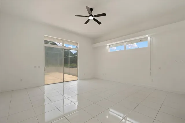 a backyard of a house with trees and outdoor space