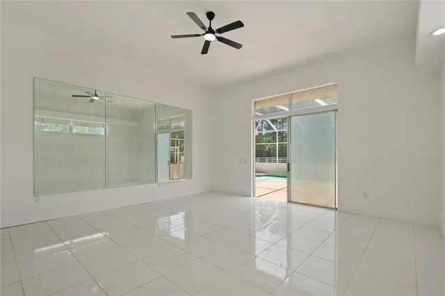 a house view with a garden space