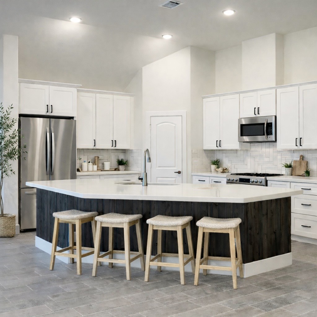 12911 Green Valley Drive Rosharon, TX 77583 - Photo 5 of 49 Inviting kitchen. (Virtually staged,
refrigerator not included)