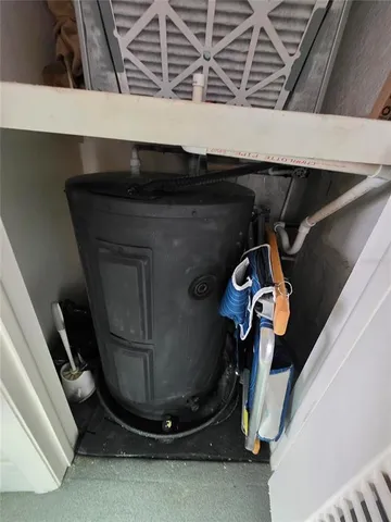 a view of water heater room
