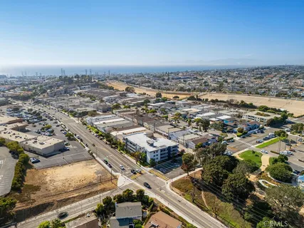 an aerial view of a city