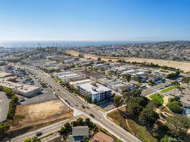 an aerial view of a city