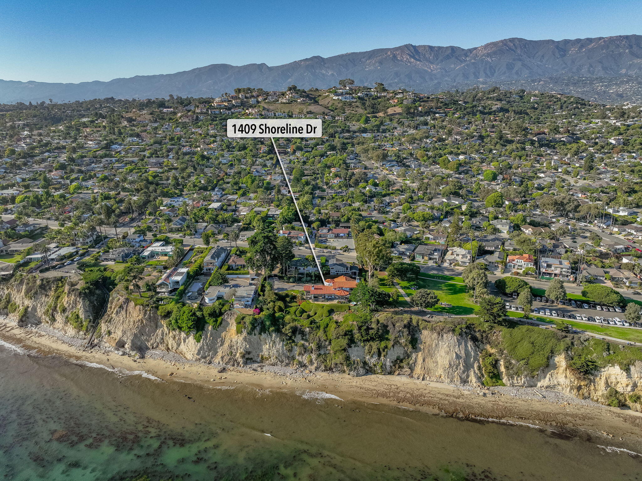 1409 Shoreline Drive Santa Barbara, CA 93109 - Photo 33 of 37 a view of a lake with a mountain