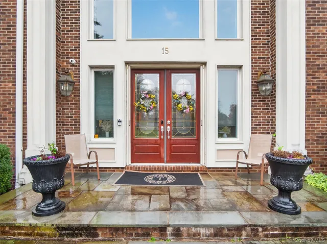 a view of a living room and a window