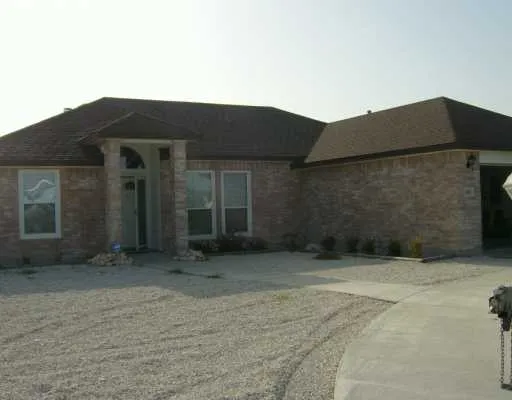 a backyard of a house