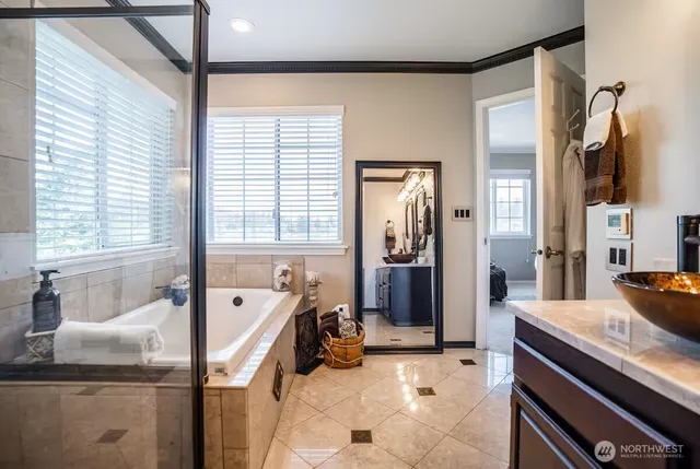 a very nice looking room with a large window