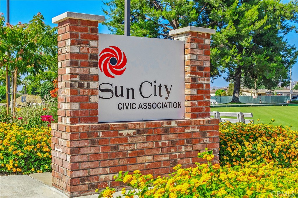 28121 Pebble Beach Drive Menifee, CA 92586 - Photo 29 of 35 a sign that is on the wall of a building