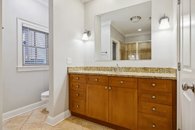 a view of a balcony with a door