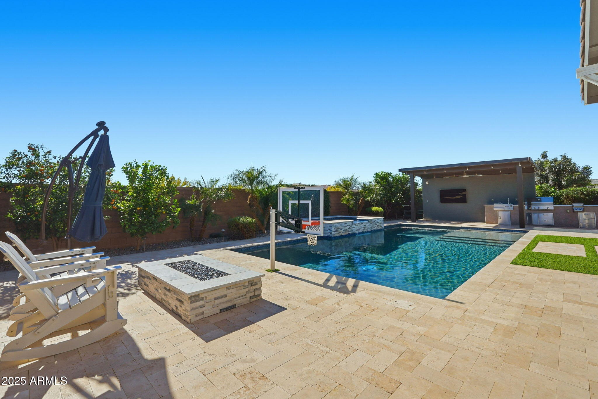 22679 East Russet Road Queen Creek, AZ 85142 - Photo 46 of 51 a view of a backyard with a patio