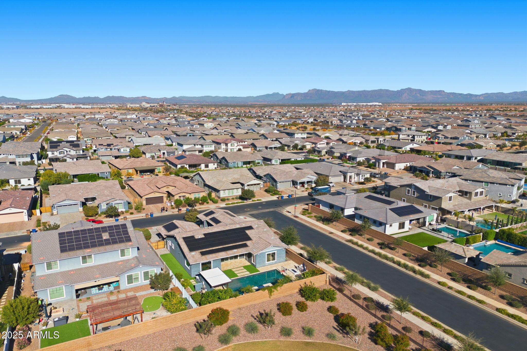 22679 East Russet Road Queen Creek, AZ 85142 - Photo 9 of 51 an aerial view of residential building with outdoor space