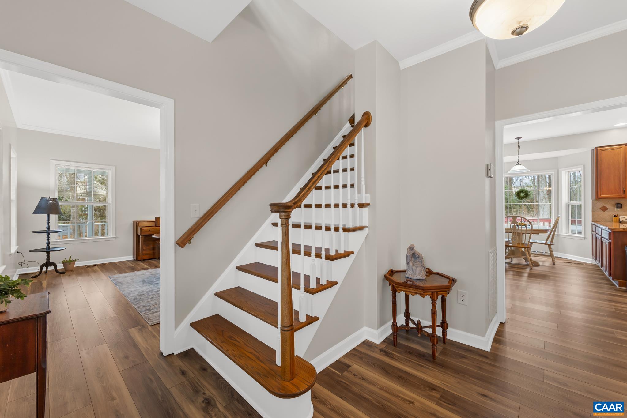 334 Carodon Drive Ruckersville, VA 22968 - Photo 14 of 54 a view of entryway and hall with wooden floor