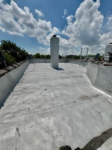 a view of a dry yard with a tree
