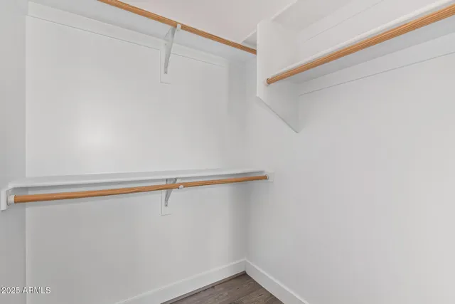 a close up view of racks on the wall